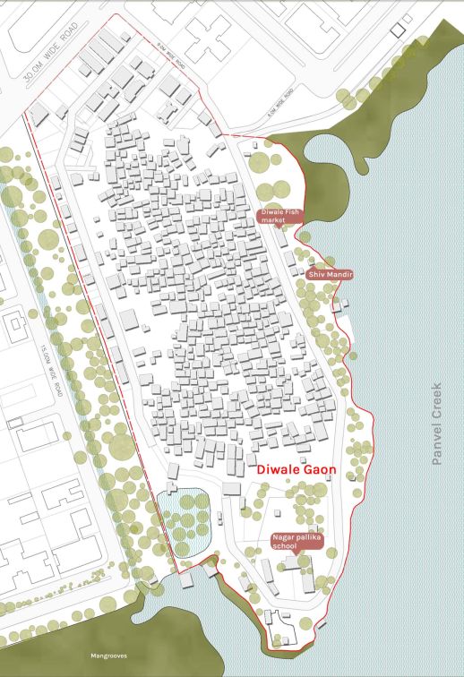 Map of Diwale gaon