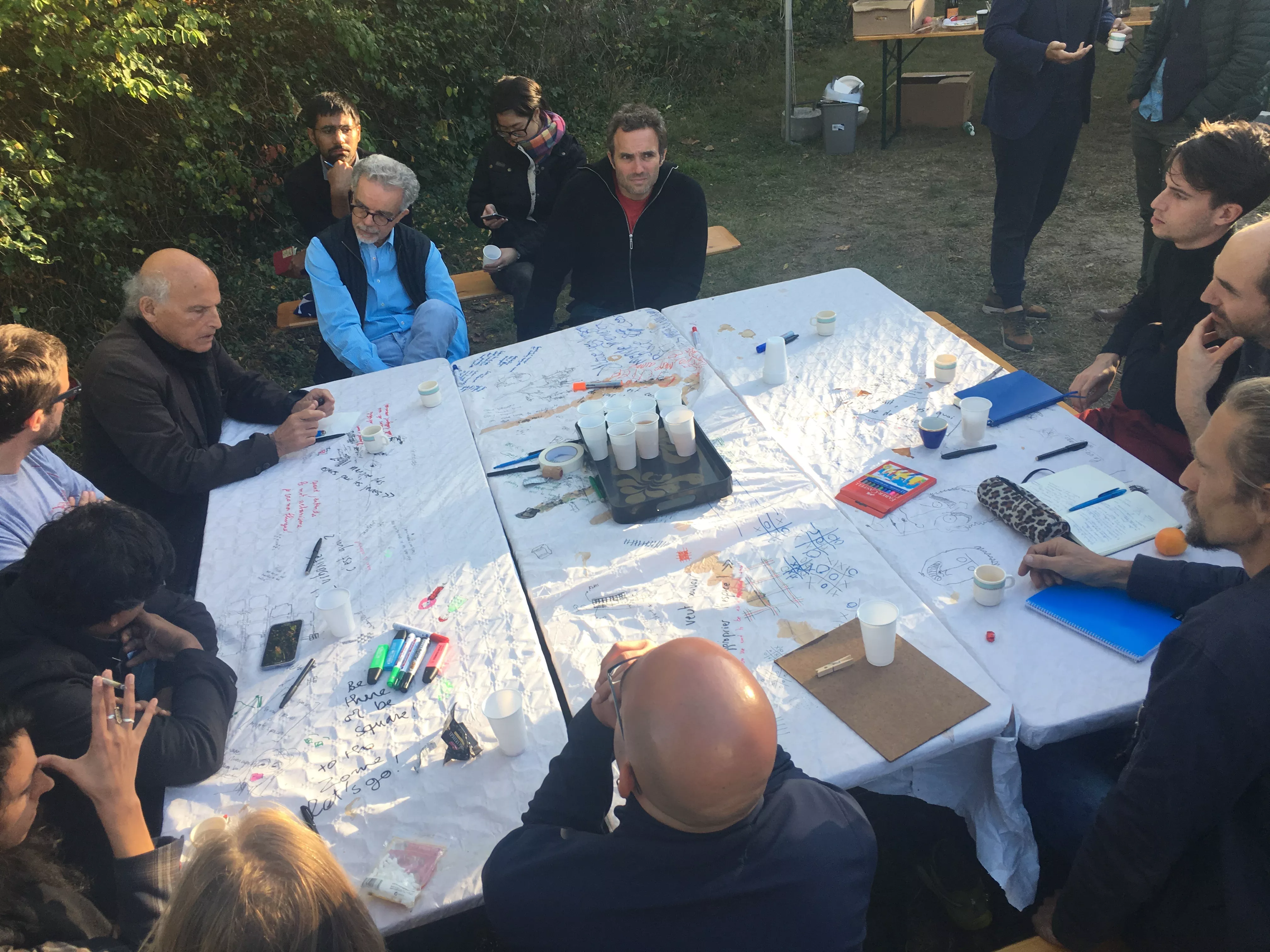 Discussion avec le philosophe Yehuda Safran sur l’utopie du projet urbain lors du Workshop inaugural 