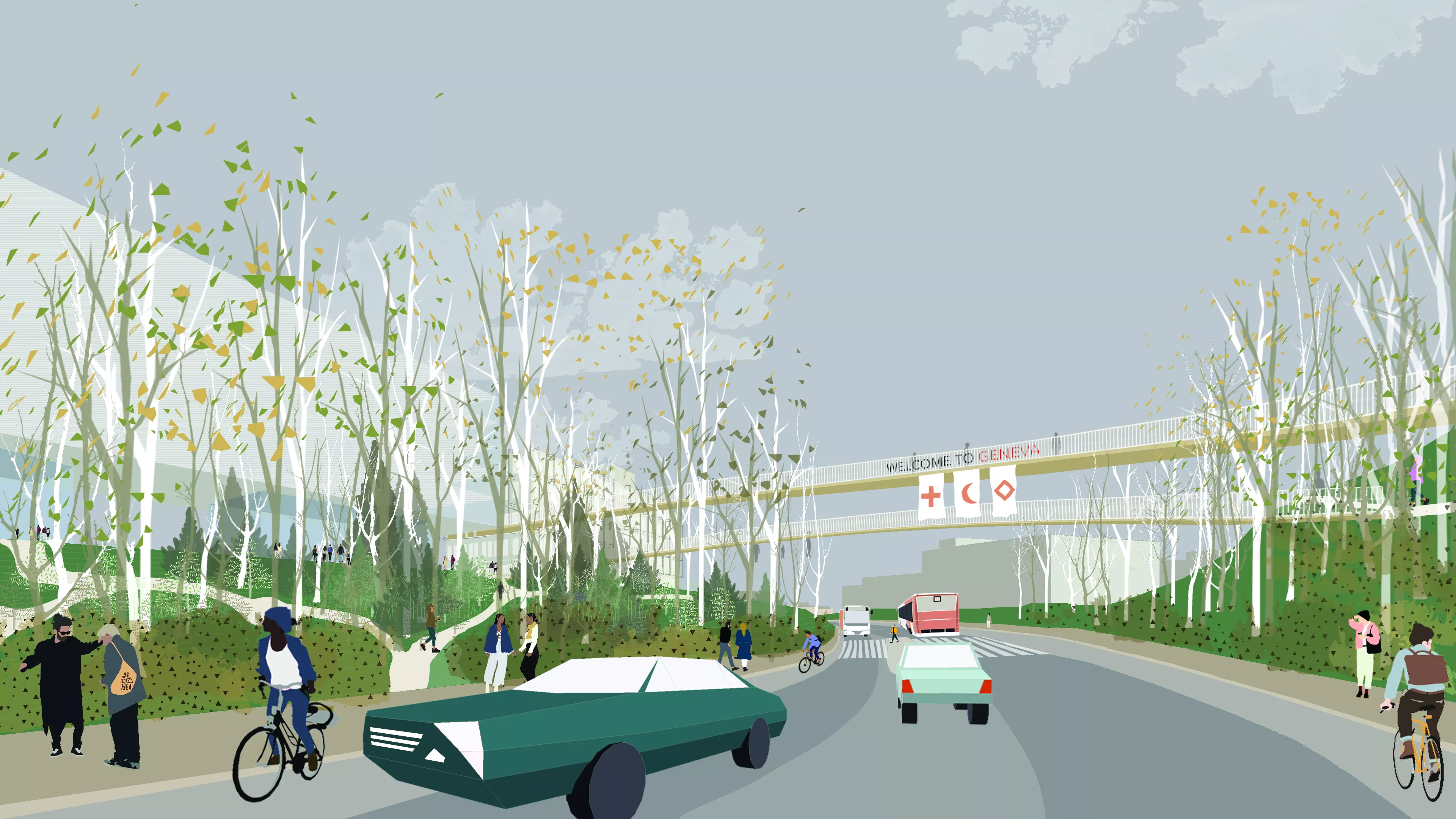 illustration of the proposed campus