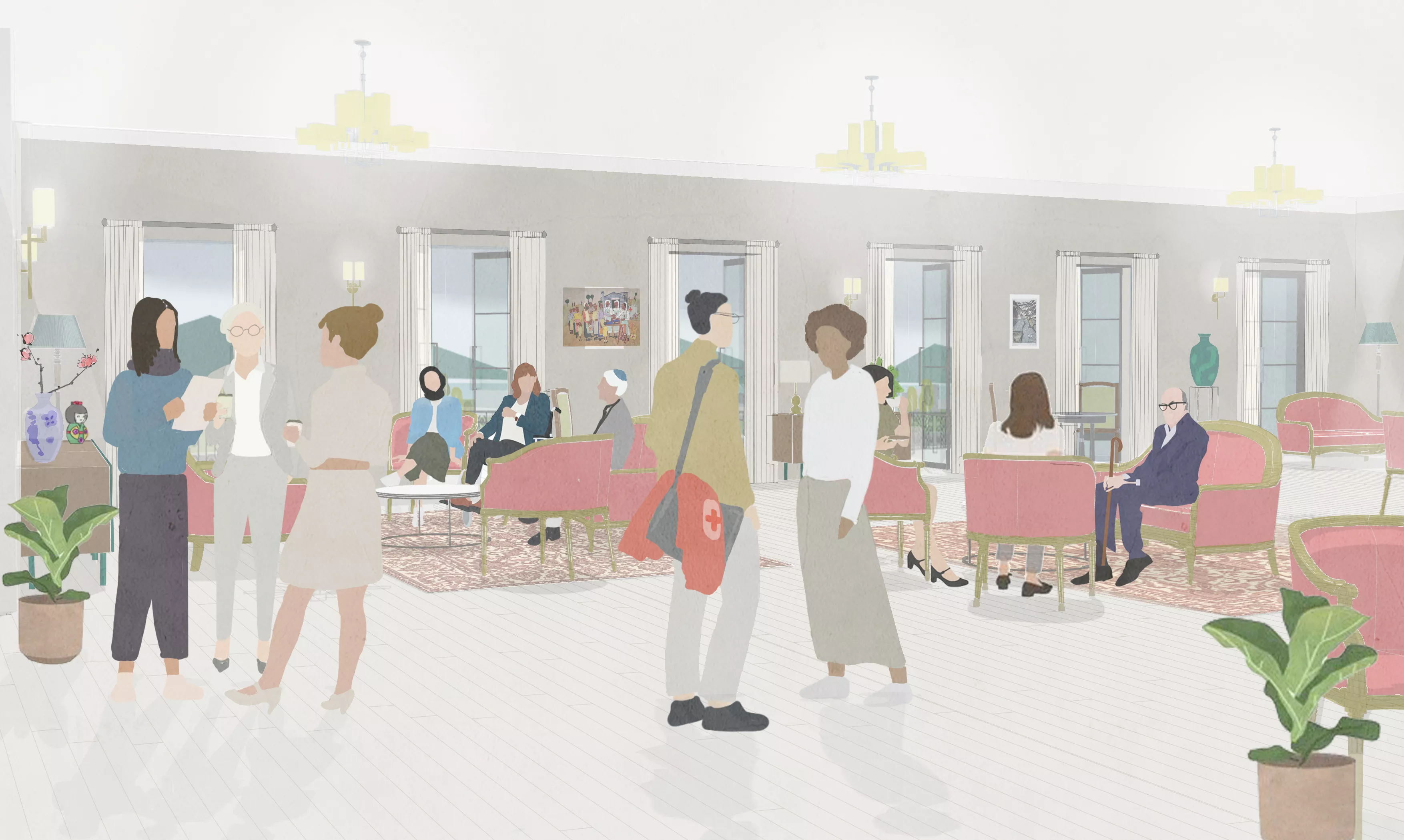 illustration of the proposed campus